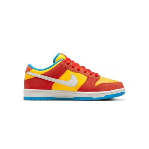 Mens Nike Sb Dunk Low Pro Bart Simpson Habanero Rd/Wht-Blue Hero (Bq6817 602)