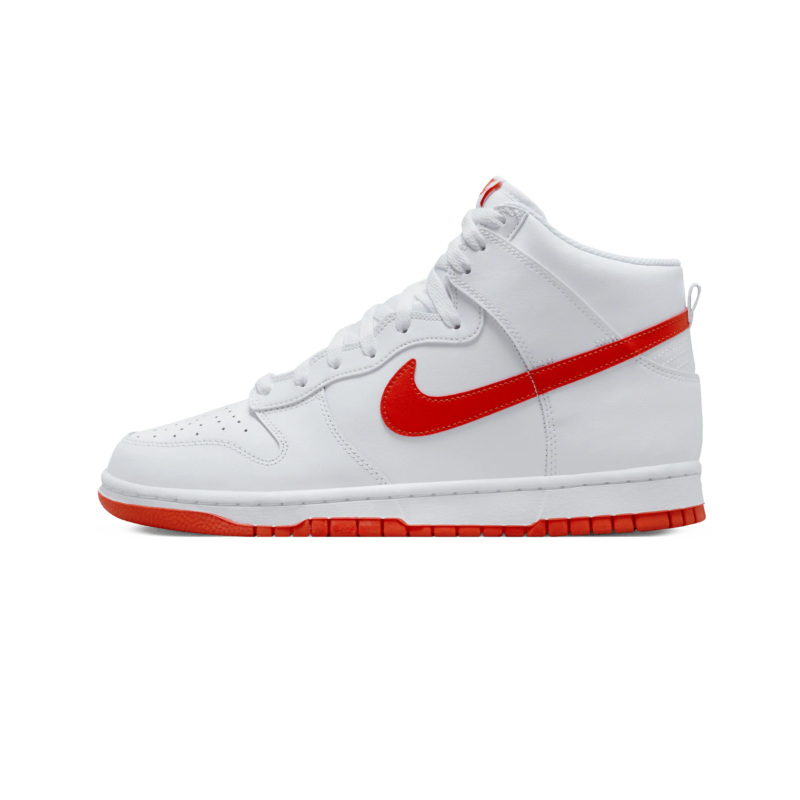 Nike Dunk High White Picante Red