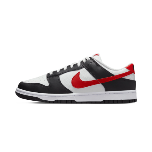 Nike Dunk Low Black White Red