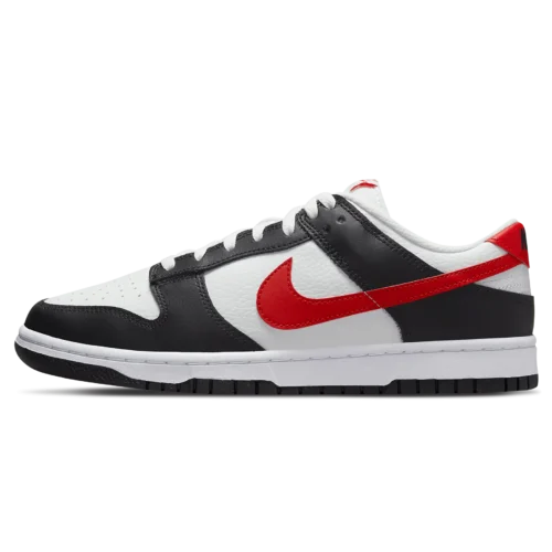 Nike Dunk Low Black White Red