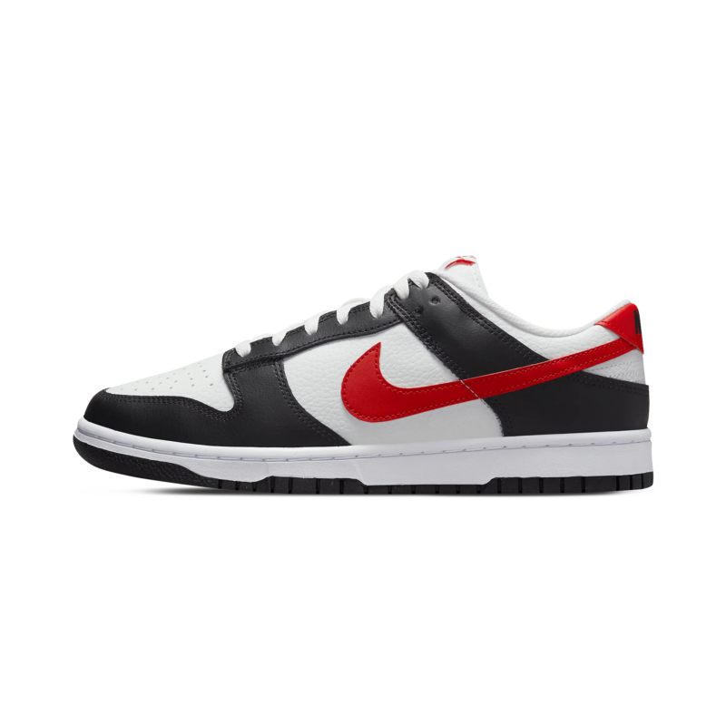 Nike Dunk Low Black White Red