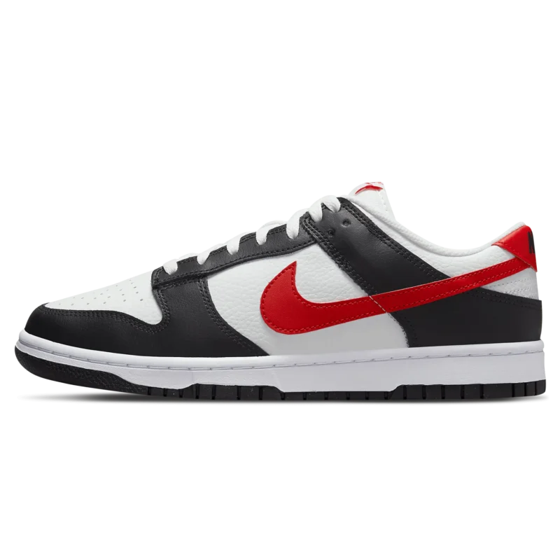 Nike Dunk Low Black White Red