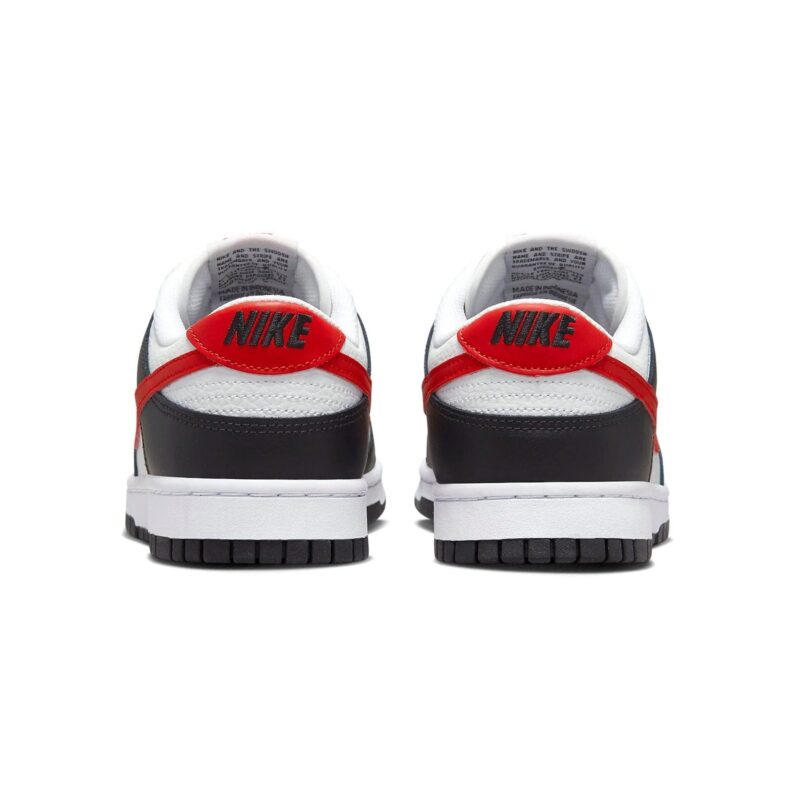 Nike Dunk Low Black White Red