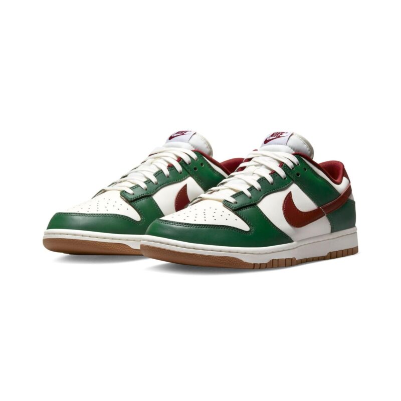 Nike Dunk Low Gorge Green Team Red