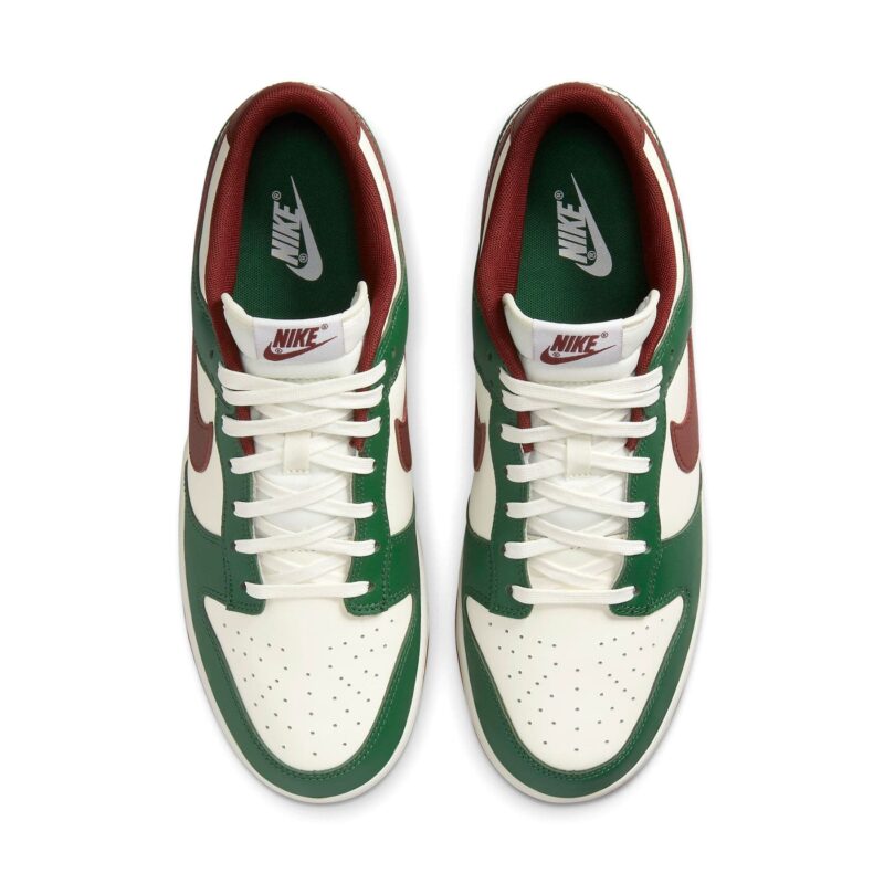 Nike Dunk Low Gorge Green Team Red