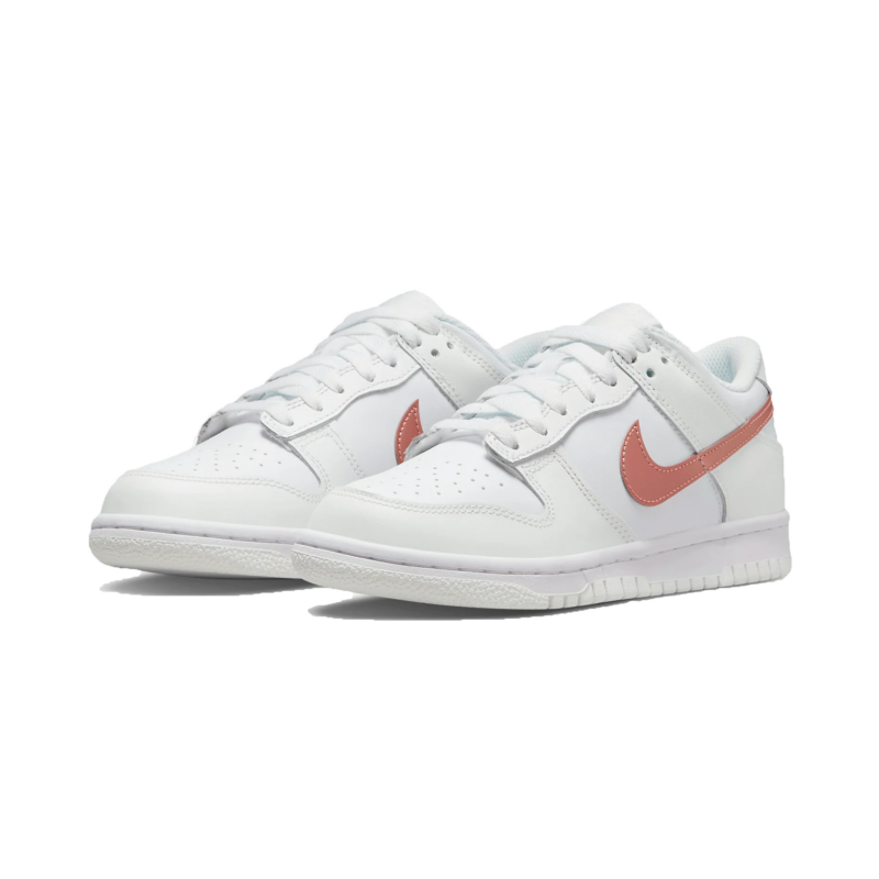 Nike Dunk Low Gs White Metallic Red Bronze