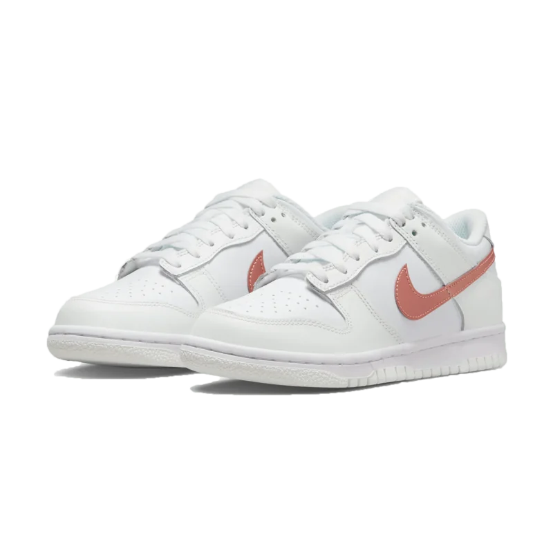 Nike Dunk Low Gs White Metallic Red Bronze