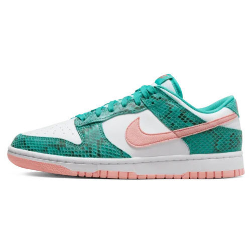 Nike Dunk Low Washed Teal Snakeskin