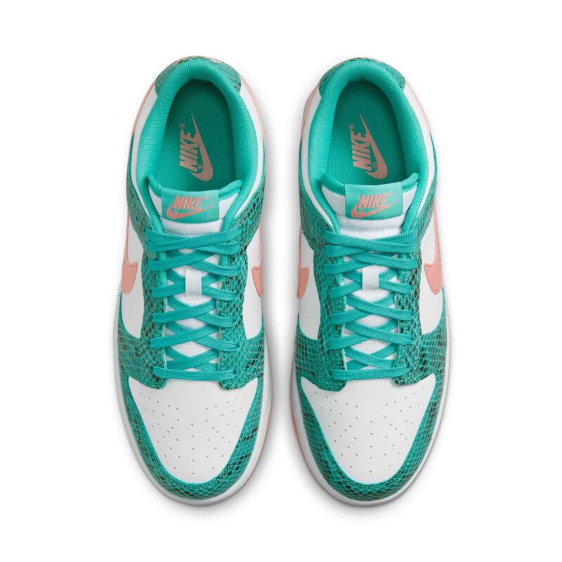 Nike Dunk Low Washed Teal Snakeskin