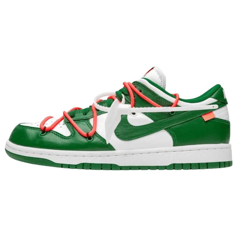 Off-White X Nike Dunk Low Pine Green