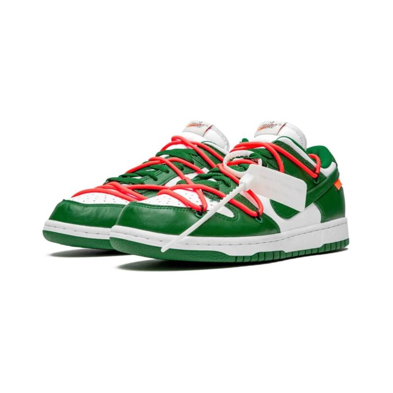 Off-White X Nike Dunk Low Pine Green