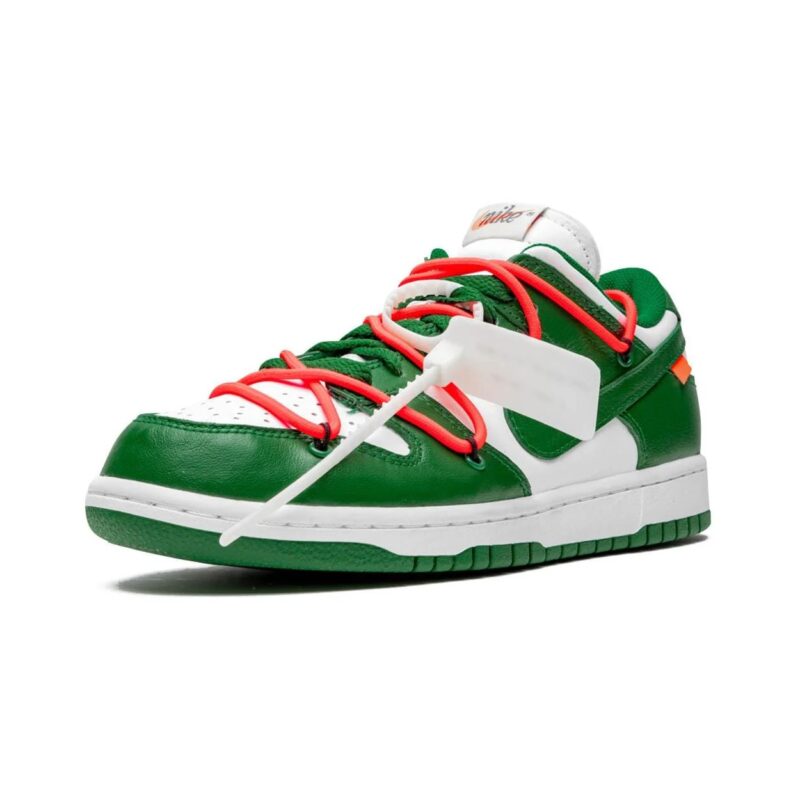 Off-White X Nike Dunk Low Pine Green