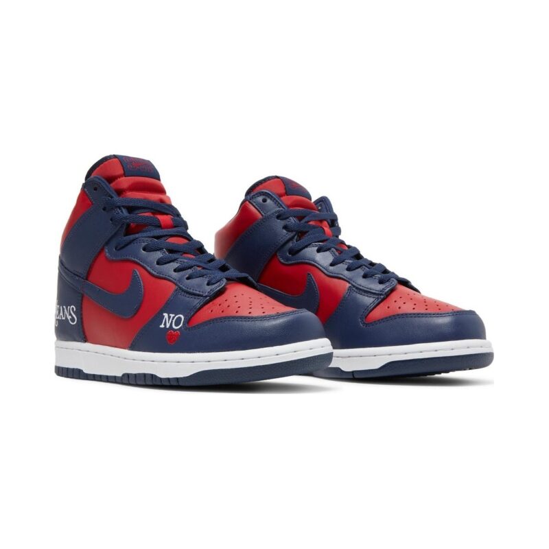 Supreme X Dunk High Sb By Any Means Red Navy Dn3741-600