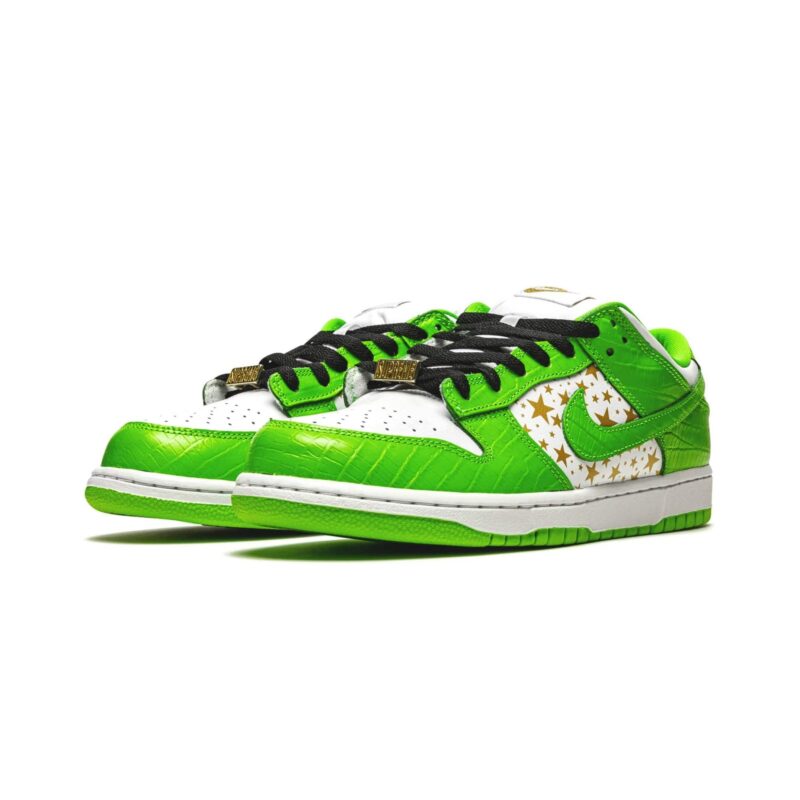 Supreme X Nike Dunk Low Og Sb Qs Mean Green