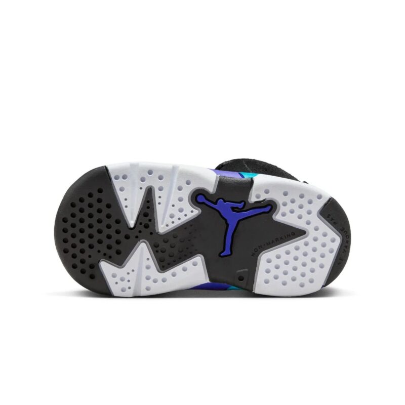 Toddlerjordan 6 Retro Aqua Black/Bright Concord-Aquatone (Dv3606 004)