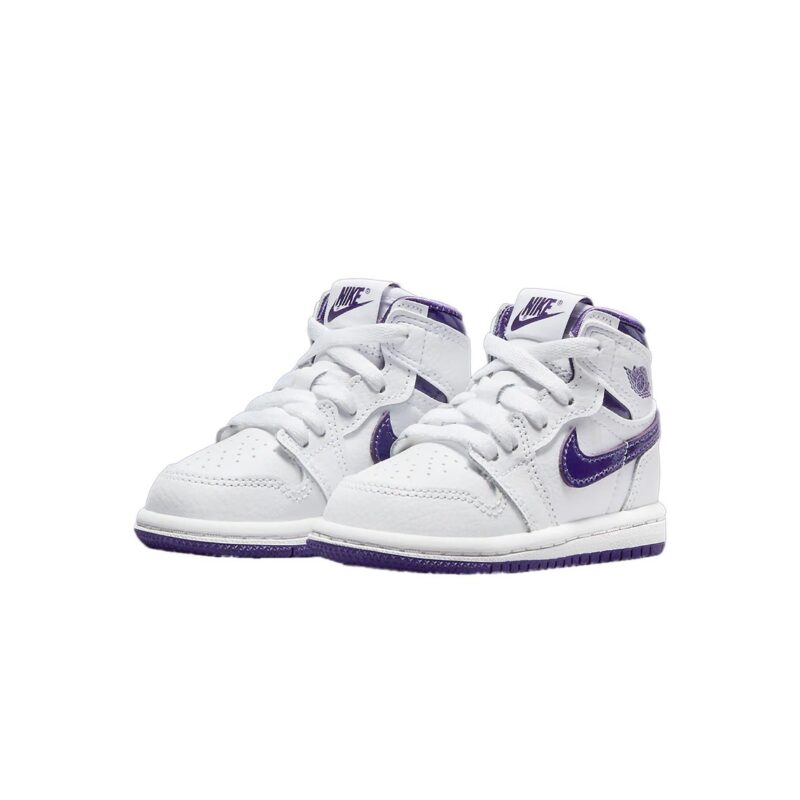 Toddlers Jordan 1 High Og Court Purple White/Court Purple (Cu0450 151)