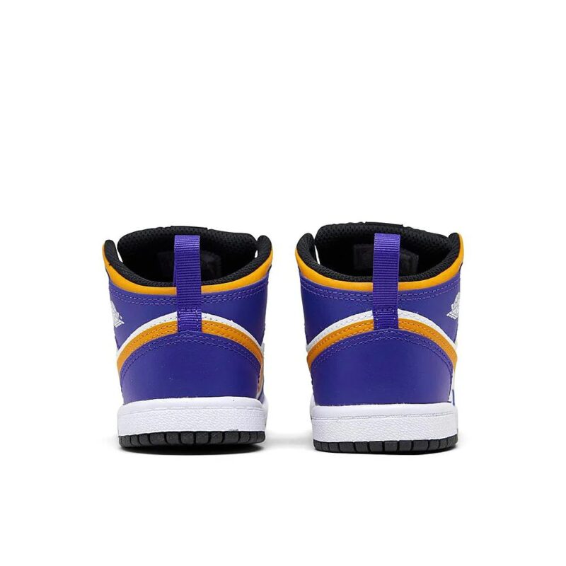 Toddlers Jordan 1 Mid Dark Concord/Taxi-White-Black (Dq8425 517)