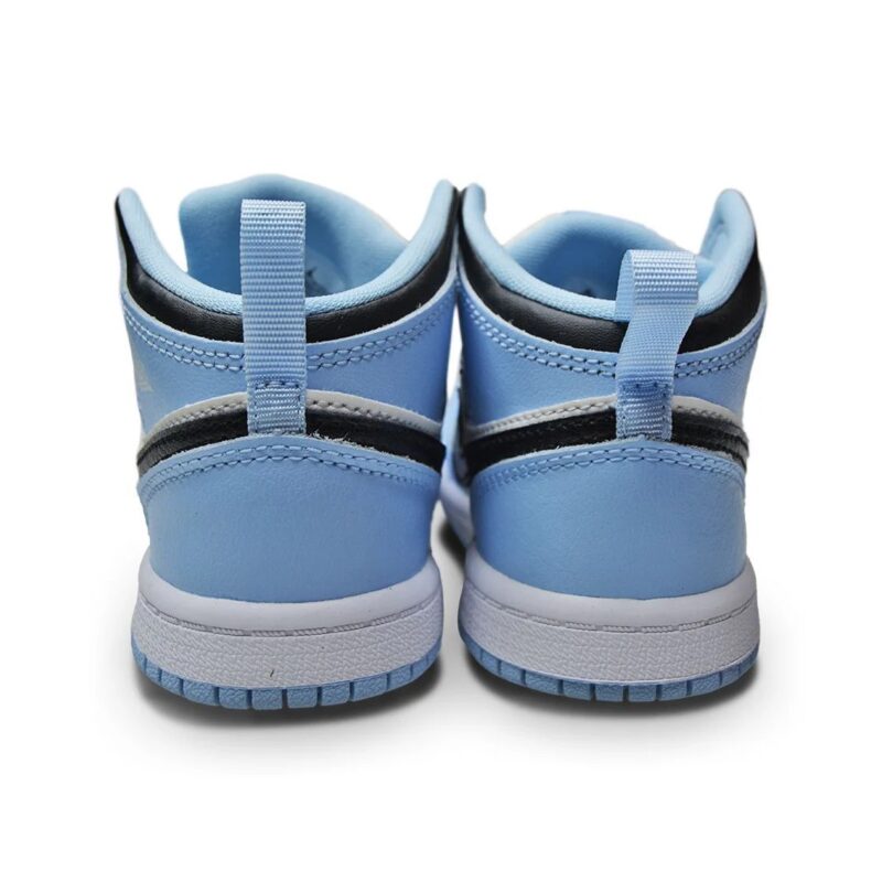 Toddlers Jordan 1 Mid Ice Blue/Black-Sail-White (644507 401)