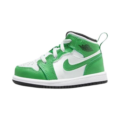 Toddlers Jordan 1 Mid Lucky Green/Black-White (Dq8425 301)