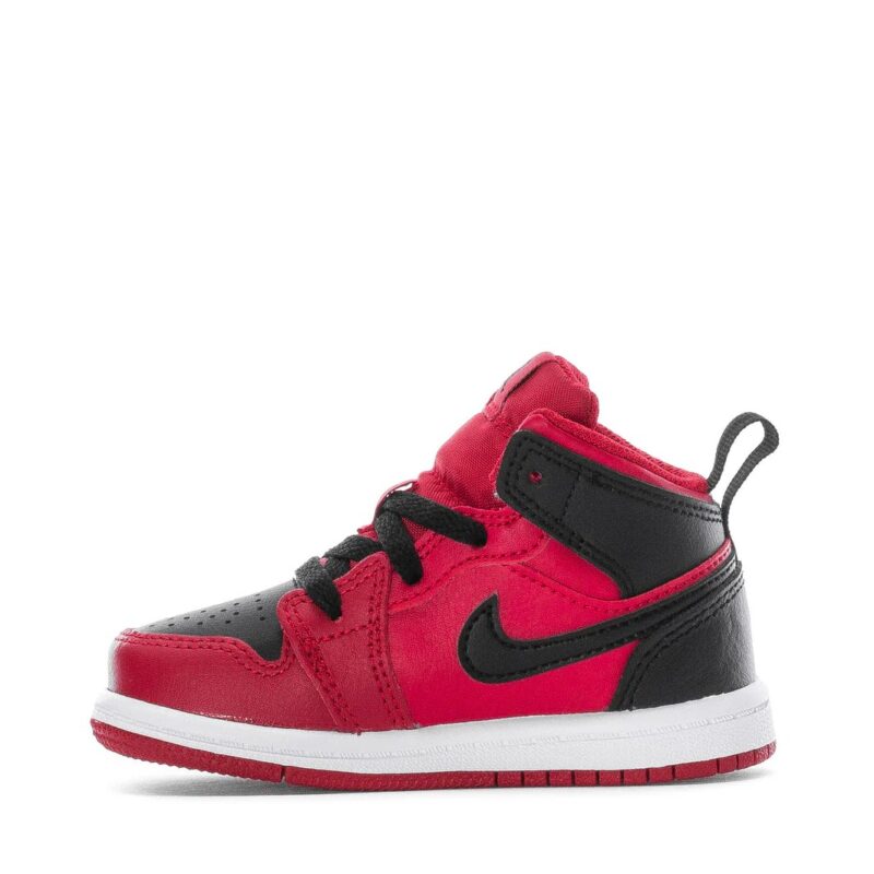 Toddlers Jordan 1 Mid Reverse Bred Gym Red/Black-White (640735 660)