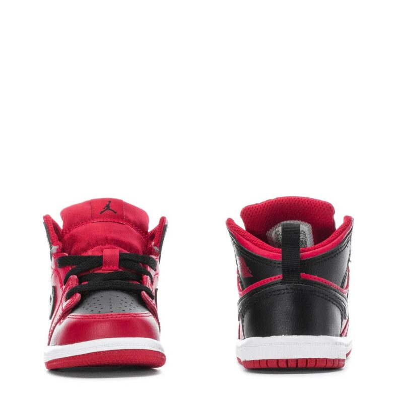 Toddlers Jordan 1 Mid Reverse Bred Gym Red/Black-White (640735 660)