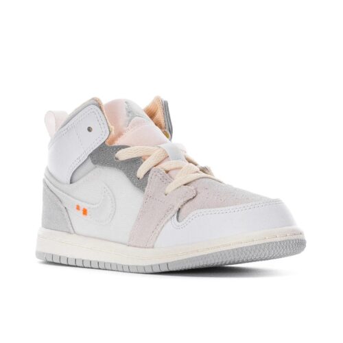 Toddlers Jordan 1 Mid Se Craft White/Neutral Grey-Phantom (Dq3725 100)