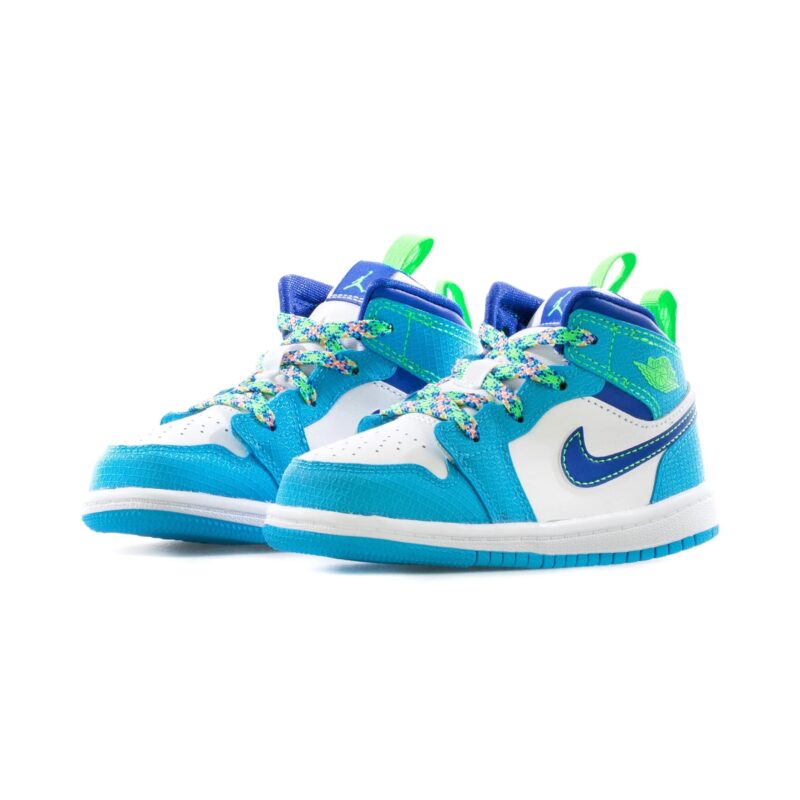 Toddlers Jordan 1 Mid Se Dk Powder Blue/Racer Blue (Da8013 400)