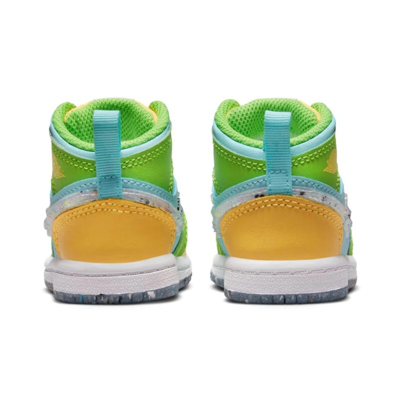 Toddlers Jordan 1 Mid Se Glacier Ice/White-Citron Pulse (Dx4369 400)