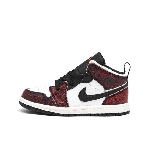 Toddlers Jordan 1 Mid Se Wear-Away Chicago Blk/Ifr 23-Wht-Sail (Fb0566 006)