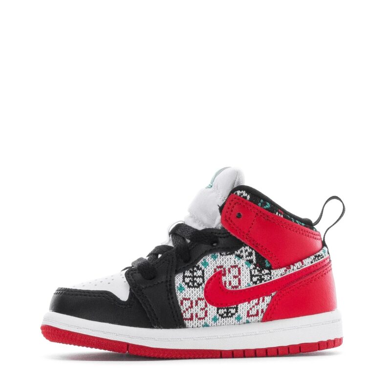 Toddlers Jordan 1 Mid Se White/University Red-Black (Dm1209 150)