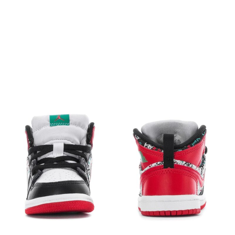 Toddlers Jordan 1 Mid Se White/University Red-Black (Dm1209 150)