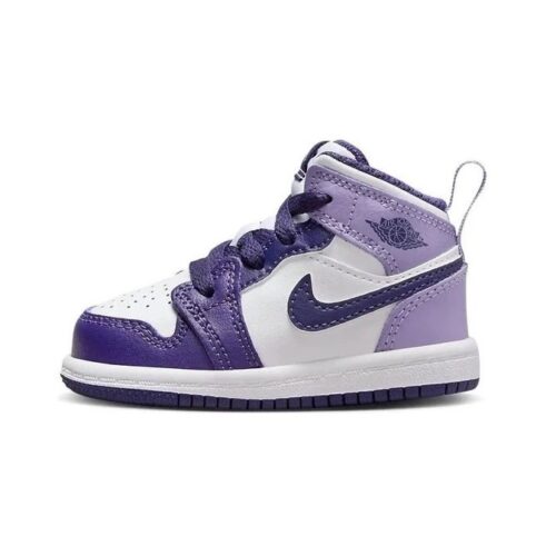 Toddlers Jordan 1 Mid Sky J Purple/White (Dq8425 515)