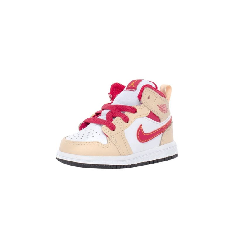 Toddlers Jordan 1 Mid White Onyx/Light Curry-White (640735 201)