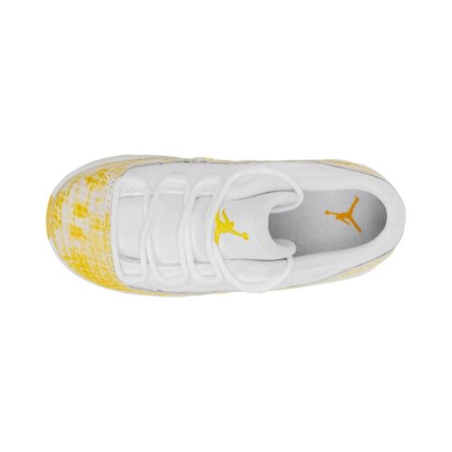 Toddlers Jordan 11 Retro Low White/Tour Yellow (645107 107)