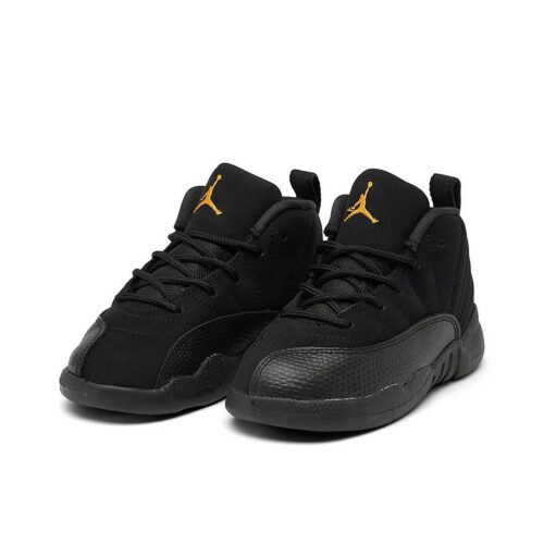 Toddlers Jordan 12 Retro Black Taxi Black/Taxi (850000 071)