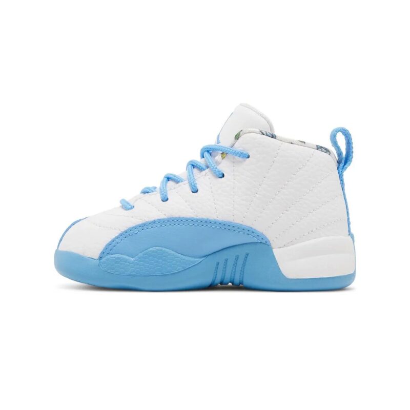 Toddlers Jordan 12 Retro Emoji White/University Blue (Dq4367 114)