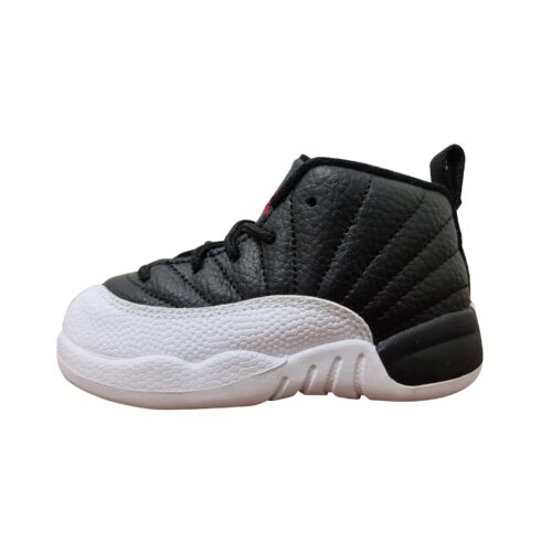 Toddlers Jordan 12 Retro Playoffs Black/Varsity Red-White (850000 006)