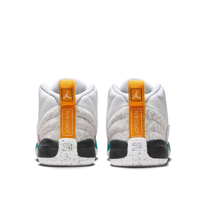 Toddlers Jordan 12 Retro White/Vapor Green-Photon Dust (850000 130)