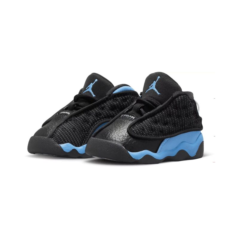 Toddlers Jordan 13 Retro Black/University Blue-White (414581 041)