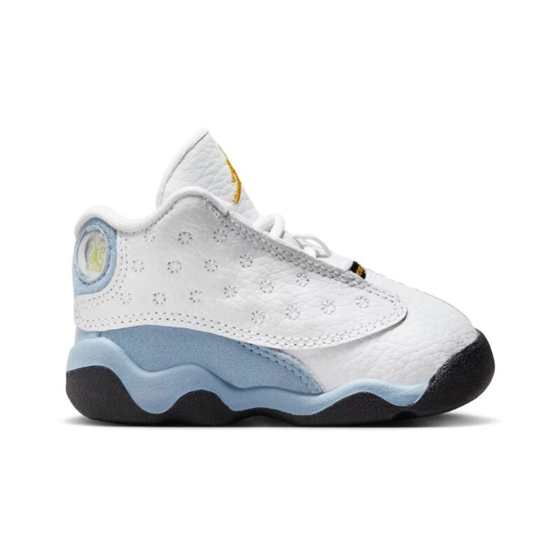 Toddlers Jordan 13 Retro White/Yellow Ochre-Blue Grey (Dj3004 170)