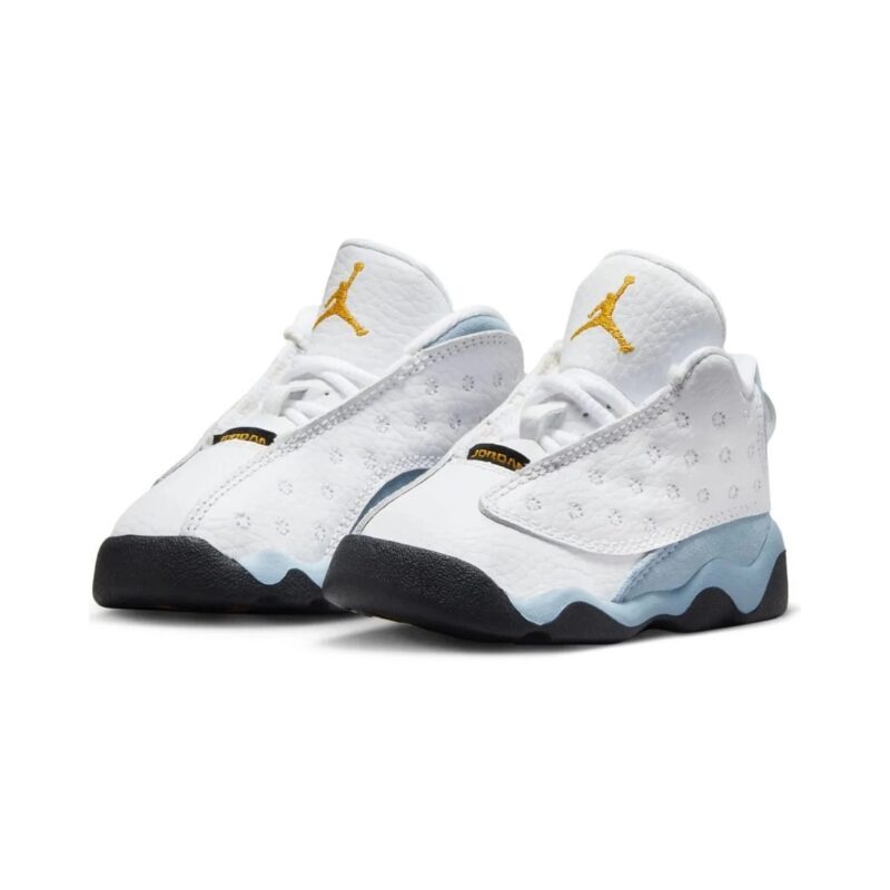 Toddlers Jordan 13 Retro White/Yellow Ochre-Blue Grey (Dj3004 170)