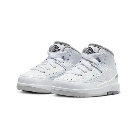 Toddlers Jordan 2 Retro White/Cement Grey-Sail-Black (Dq8563 100)