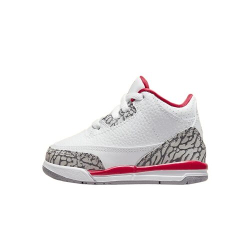 Toddlers Jordan 3 Retro Cardinal Red Wht/Lt Curry-Cardinal Rd (832033 126)