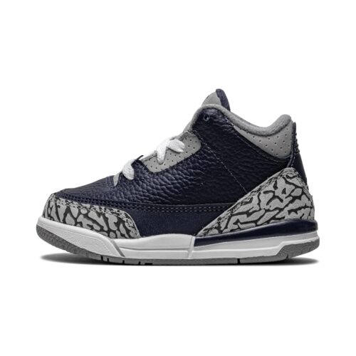 Toddlers Jordan 3 Retro Georgetown Midnight Navy/White (832033 401)