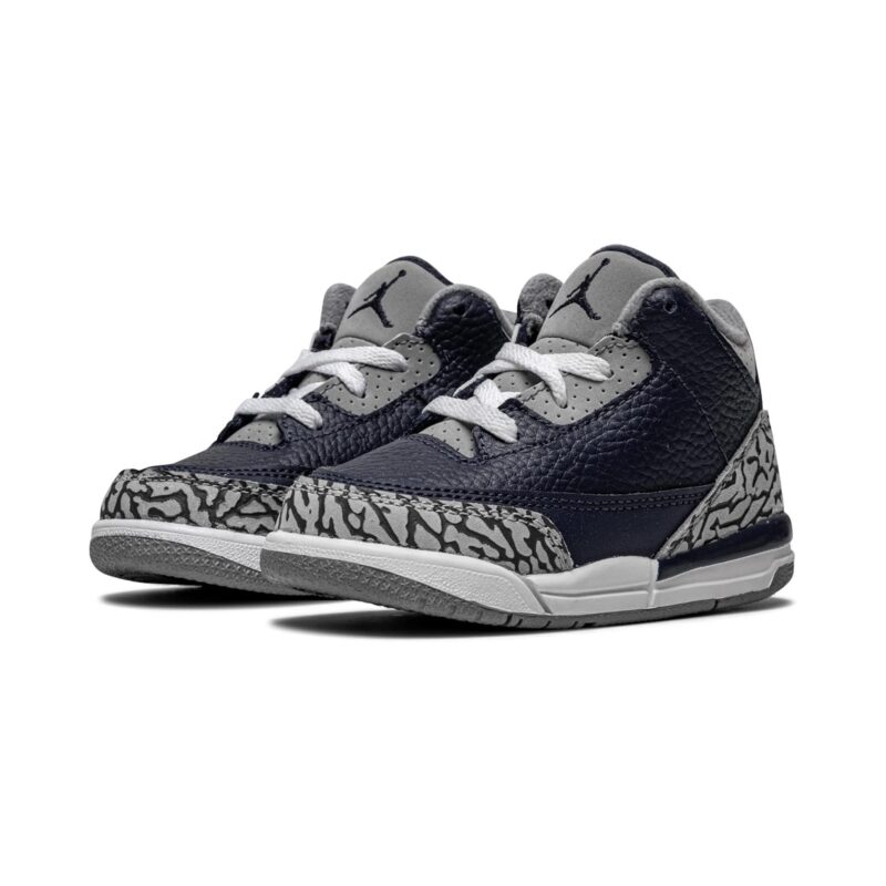 Toddlers Jordan 3 Retro Georgetown Midnight Navy/White (832033 401)