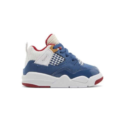 Toddlers Jordan 4 Retro Messy Room French Blue/White-Gym Red (Dr6951 400)