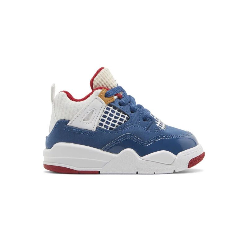 Toddlers Jordan 4 Retro Messy Room French Blue/White-Gym Red (Dr6951 400)