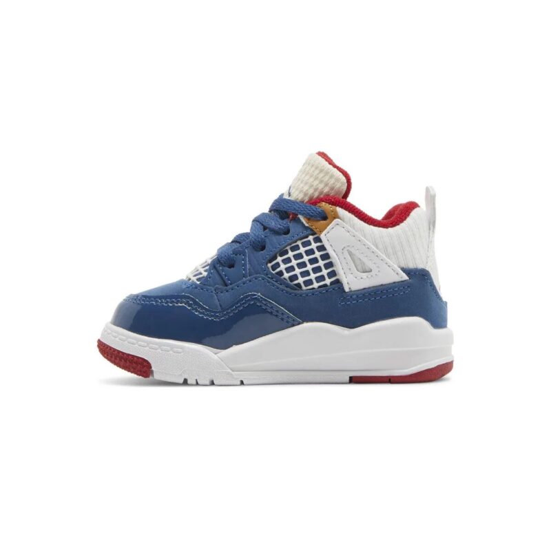 Toddlers Jordan 4 Retro Messy Room French Blue/White-Gym Red (Dr6951 400)