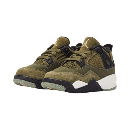 Toddlers Jordan 4 Retro Se Craft Medium Olive/Pale Vanilla (Fb9930 200)