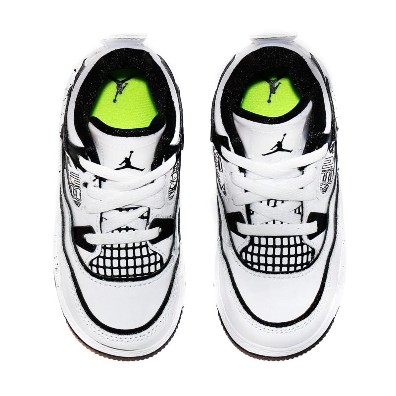 Toddlers Jordan 4 Retro Se Diy White/Black-Volt (Dc4102 100)